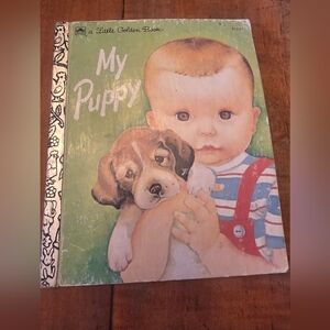~Vintage~ Little Golden Book, My Puppy Patsy Scarry
